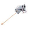 Plyšový koník Hobby Horse se zvuky cvalu a řehtání + pohyblivá tlama šedý