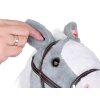 Plyšový koník Hobby Horse se zvuky cvalu a řehtání + pohyblivá tlama šedý 5