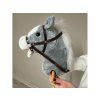 Plyšový koník Hobby Horse se zvuky cvalu a řehtání + pohyblivá tlama šedý 6