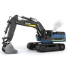 RC Bagr Robustní na pásech Kouř Světlo LED + Ovladač 9