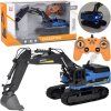 RC Bagr Robustní na pásech Kouř Světlo LED + Ovladač