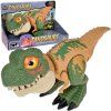 Pohyblivý DINOSAURUS Tyrannosaurus Rex Zvuk + světlo ZELENÝ