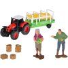 Farma set SÉRIE ZVÍŘÁTKA FARMA Stodola s cestou + traktor