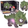 Figurka dinosaurus triceratops interaktivní se zvukem gumová