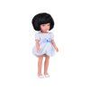 Panenka Lovely Girl 33 cm černé krátké vlasy bílé šaty 2