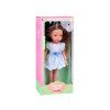 Panenka Tomido Lovely Girl hnědovláska s dlouhými vlasy v bílých šatech 33 cm