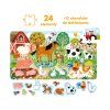 Puzzle CzuCzu Veselé puzzle Venkov Zvířátka 24 dílků