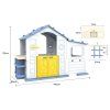 Domeček Velký s Předsíní s Basketbalem Modrá Střecha