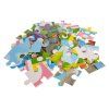 Dřevěná stavebnice Hrad s rytíři pro děti 3+ Dřevěné figurky + Sorter tvarů + Puzzle podložka + Hra Člověče nezlob se