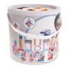 Dřevěná stavebnice Hrad s rytíři pro děti 3+ Dřevěné figurky + Sorter tvarů + Puzzle podložka + Hra Člověče nezlob se